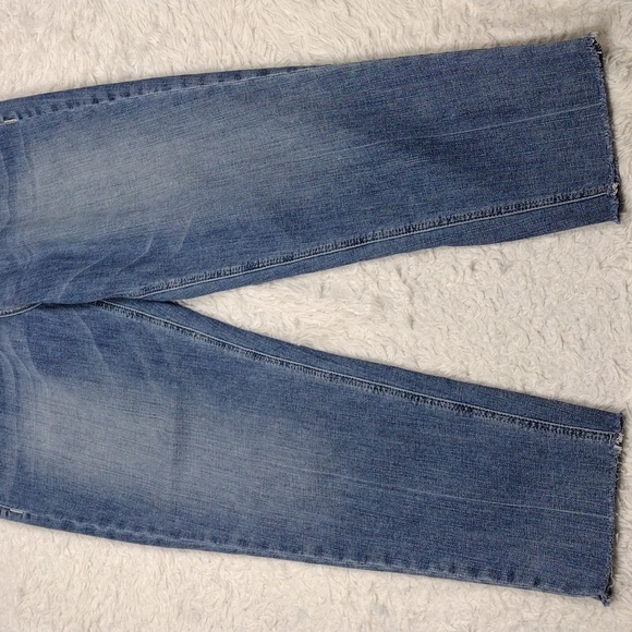 Ariat Bombshell Jordana Blue Medium Wash High Rise Straight Leg Boyfriend Jean - Picture 4 of 16